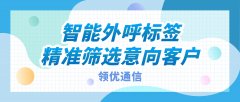 智能外呼标签：精准筛选意向客户的底层逻辑